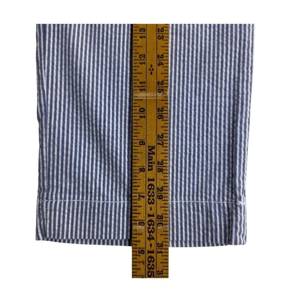 Polo Ralph Lauren Pants Blue White Seersucker Stretch Straight Fit Mens 38x31 - Picture 11 of 13